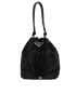 Crystal Bucket Bag, &pound;1,200, Handbags, Black, Crystal/Silk/Viscose, Front view